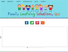 Tablet Screenshot of familylearningsolutions.com